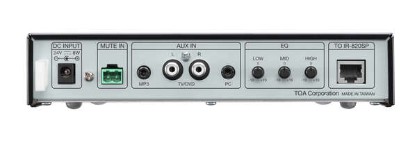 2-CHANNEL INFRARED WIRELESS TUNER,3 AUX INPUTS,OUTPUT MUTING BY 25 V SPEAKER LINE